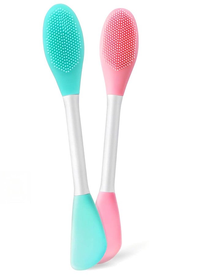 Qivorimith Facial Cleansing Brush,2 in 1 Silicone Face Scrubber for Exfoliating,Massaging,Remove Blackheads,Deep Pore Cleansing,DIY Mask - Image 1